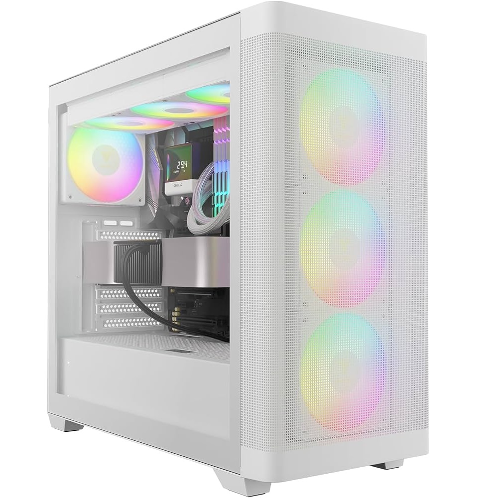 CASE GAMDIAS ATHENA M3 4FANS ARGB WHITE